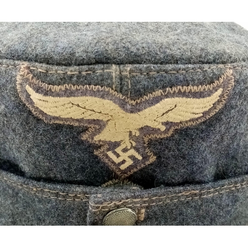 152 - A WW2 German Luftwaffe Enlisted Mans M43 Cap. Nice condition.