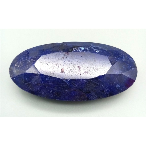 830 - 409.04ct Oval Shape Natural Blue Sapphire oval cabochon IGLI Certified gem 65.56 x 32.75 x 19.85mm