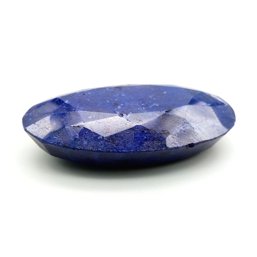 830 - 409.04ct Oval Shape Natural Blue Sapphire oval cabochon IGLI Certified gem 65.56 x 32.75 x 19.85mm