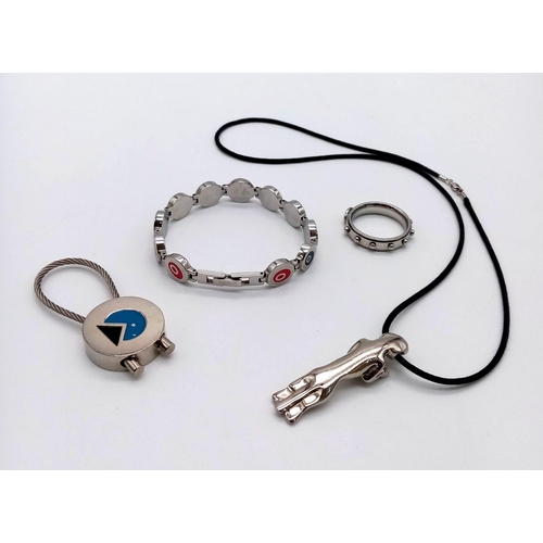 1258 - an assortment of steel jewellery