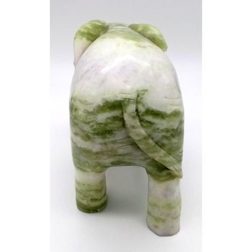 151 - Let's Talk About the 3.5 Kilo Jade Elephant in the Room. A wonderful hand-carved cauliflower jade el... 