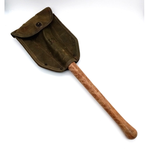 509 - A WW2 Dated US Army Entrenching Tool & Cover.