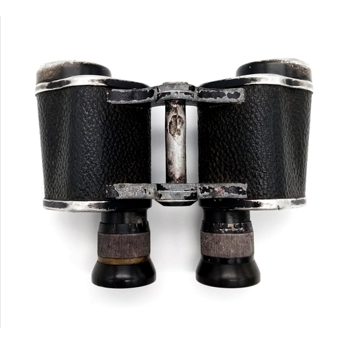 601 - A WW2 German Army 6 x 30 Binoculars. Marked 'Dienstglas' meaning service glass. Maker Code Marked be... 