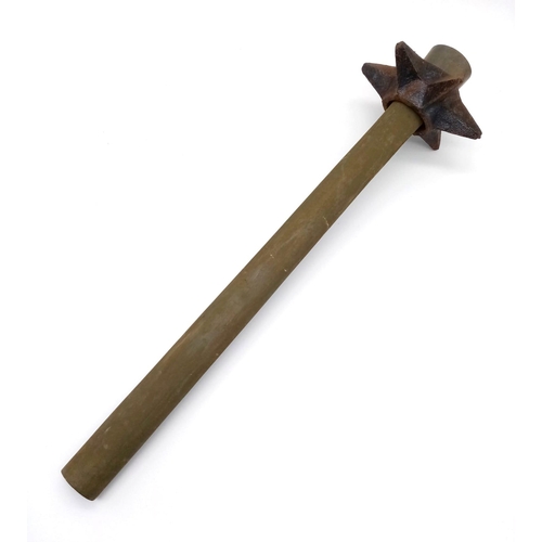 720 - Museum Quality Replica WW1 British Trench Mace. Designed to fit onto an entrenching tool handle. The... 