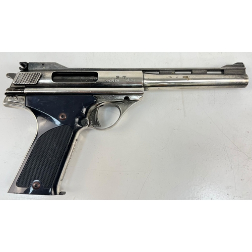 473 - A Rare Full Size Vintage Metal Working Model of a High Standard .44 Calibre Automag Pistol 30cm Leng... 