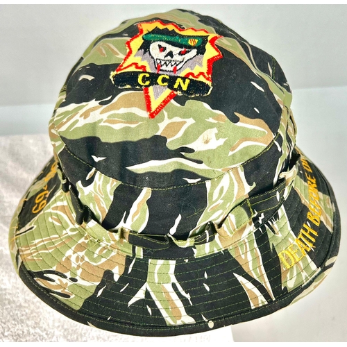 791 - A Vietnam War Era Special Forces Tiger Cam Jungle Bonnie Hat Size 58.