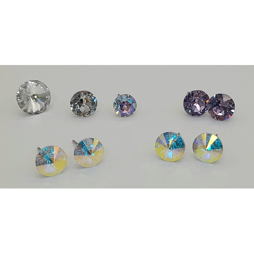 1077 - A selection of costume jewellery stud earrings.