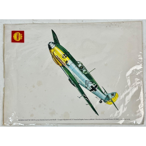 1205 - A parcel of vintage Militaria comprising of a montage of Original RAF cigarette cards with original ... 