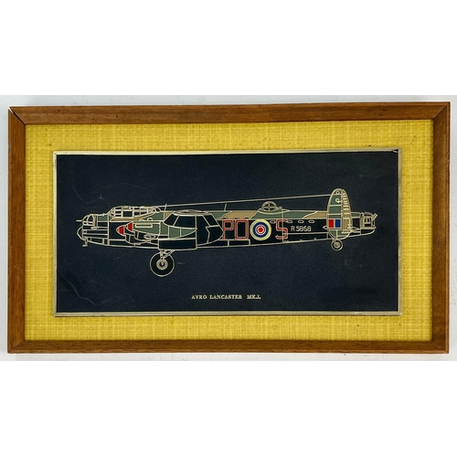 1205 - A parcel of vintage Militaria comprising of a montage of Original RAF cigarette cards with original ... 