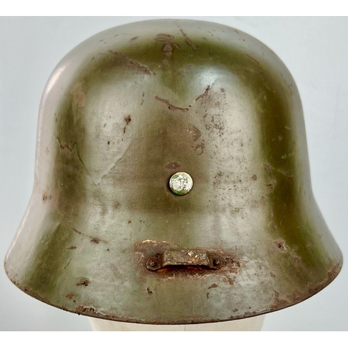 13 - Finnish 4th Division Kev Os 4 “White Death Unit” Helmet.