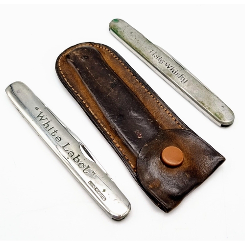 1288 - A Parcel of 5 Vintage Sommeliers Pen and Utility Knives Including Whisky Brands, Bells, Haig (in lea... 