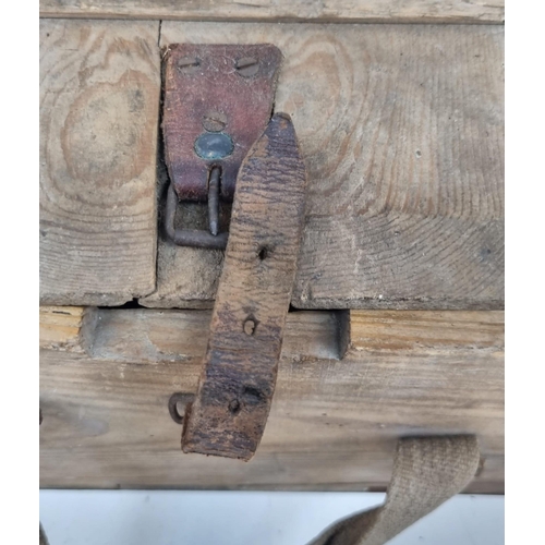 294 - WW2 German Wooden Ammo Crate for boxes of 7.92 bullets. The label inside the lid reads “For Machine ... 