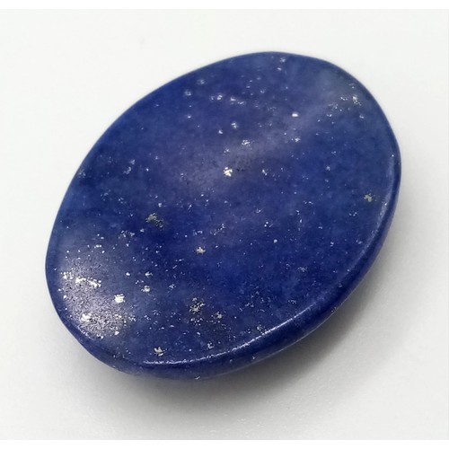 1396 - A 19.20ct Lapis Lazuli Cabochon. Oval Shape. GLI Certified