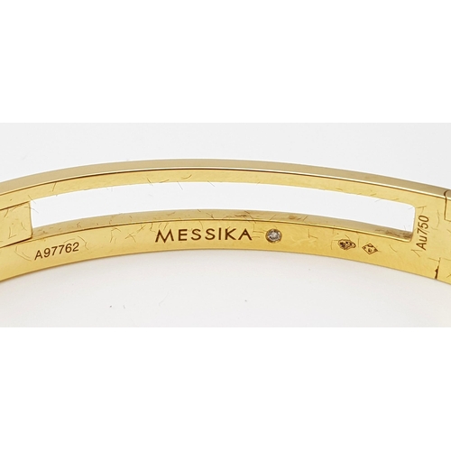 195 - Messika - Diamond Move Romaine Bangle, 18k Yellow Gold, Size L - 18-19 cm