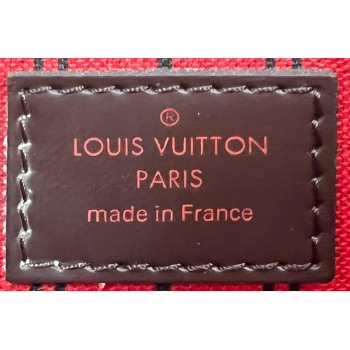 206 - A Louis Vuitton Monogram Canvas Clutch Bag. Striped black and red interior. 24 x 15cm. Ref: 10798