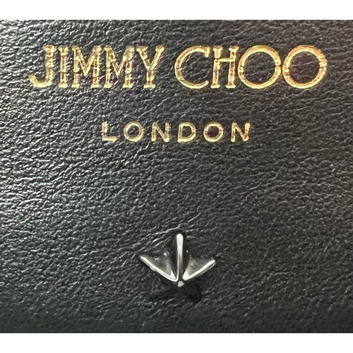 276 - A Jimmy Choo Black Leather Star Handbag/Small Tote Bag with a Jimmy Choo black leather Purse/small c... 