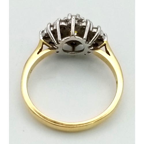 214 - 18K Yellow Gold Diamond and Yellow Sapphire Cluster Ring.
0.53ct Diamond
weighs 4.5g
Size P