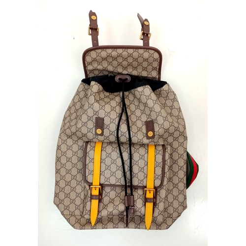 316 - A GUCCI FULL SIZE BACKPACK IN GOOD CONDITION