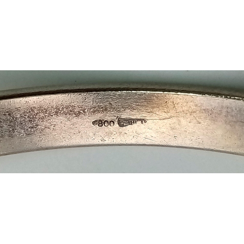 1000 - Sterling Silver Solid expanding bangle, weighs 21.3g