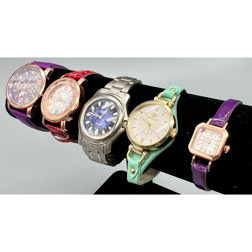 1115 - A collection of 5 watches. as found, all proceeds of this lot will be donated to charity.