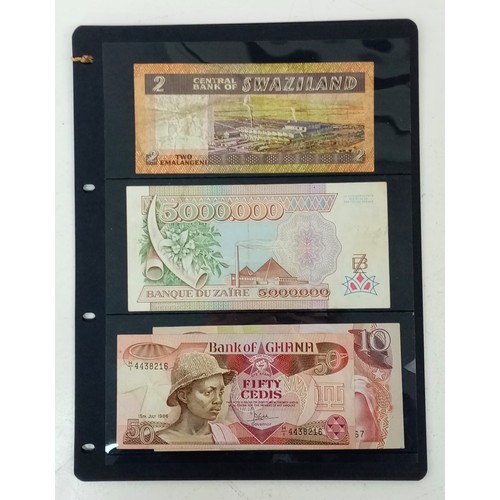 929 - Seven Vintage African (different Countries) Currency Notes. Good to excellent condition but please s... 