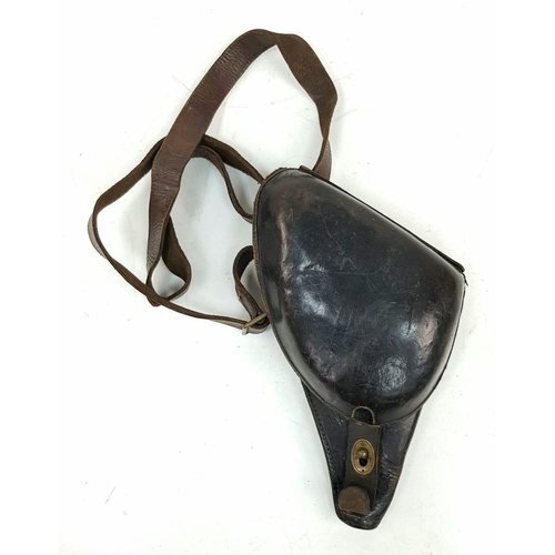 246 - A Japanese World War 2 Era Type 26 Revolver Leather Holster with body belt. In good outer condition ... 