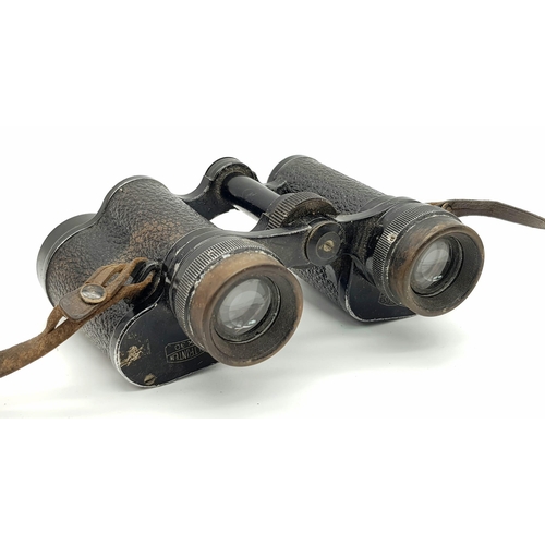 590 - A Vintage Pair of Carl Zeiss Jena 8 x 30 Deltrintem Binoculars. Not in original case. A/F