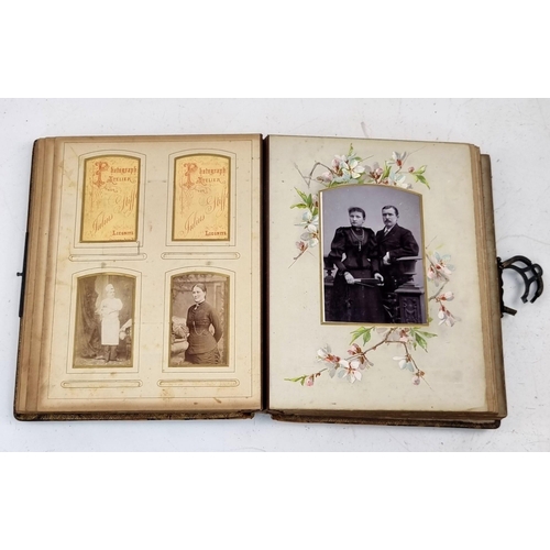 390 - A Weird and wonderful Antique (mid 19th century) Photography Book with Pictures of a few different G... 