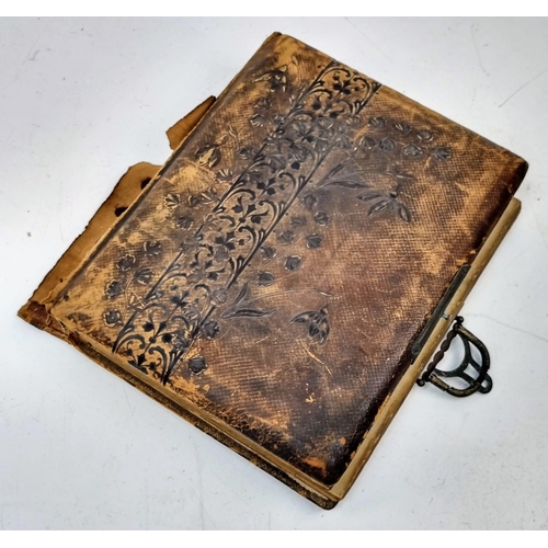 390 - A Weird and wonderful Antique (mid 19th century) Photography Book with Pictures of a few different G... 