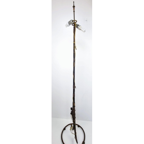 255 - An Early 19th (circa 1830s) Century Black Powder Indian Buffalo Flintlock Rifle - That has been conv... 