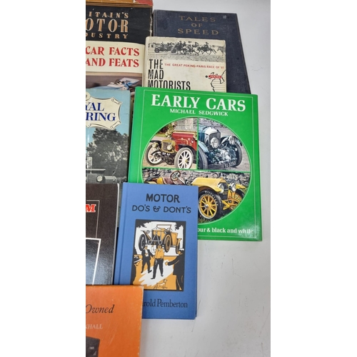 404 - A collection of 13 Vintage Motoring books - some rare. Please see photographs for the full range of ... 