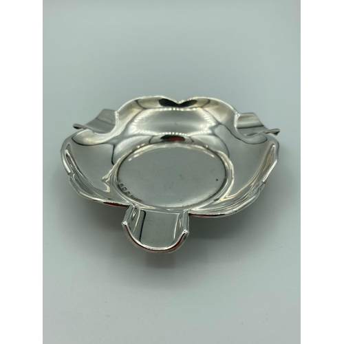 244 - Antique SILVER ART DECO ASHTRAY with clear Hallmark for S Blackansee and son, Birmingham 1923. Appro... 