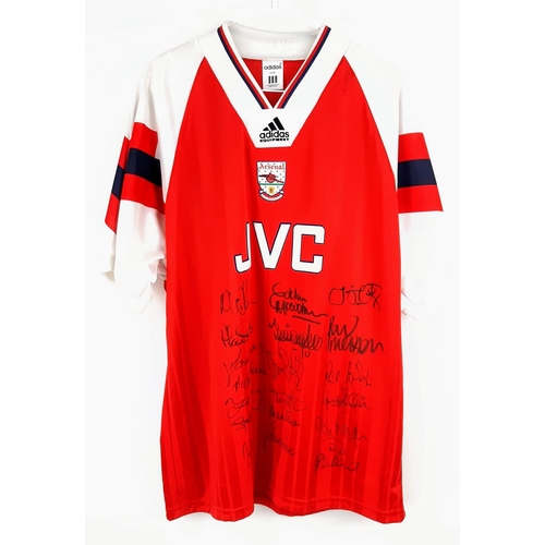 75 - A Glorious Arsenal FC 1993 Signed Double Winning Shirt. Arsenal beat Sheffield Wednesday twice in th... 