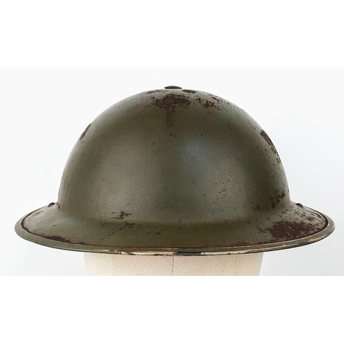111 - 1939 Dated British Army MK II Helmet. Used by the Irish Army during their emergency crisis 1939-1945... 
