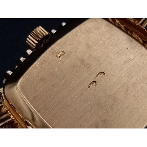 117 - A Patek Phillipe Classic 18K Gold and Diamond Ladies Watch. Woven gold bracelet. Gold case - 24mm. B... 