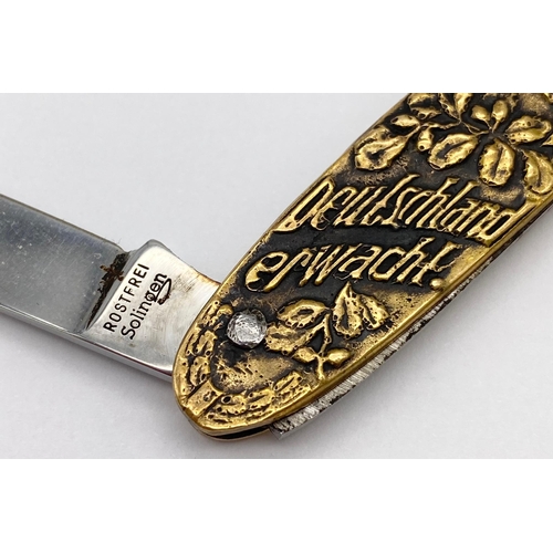 125 - Genuine 1933 German N.S.D.A.P Election Fund Raising Pen Knife.