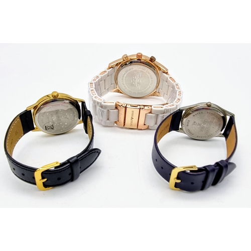 481 - A Selection of 3 Gents watches, a Right time Quartz,  a Constant Quartz, both Water resistant with b... 