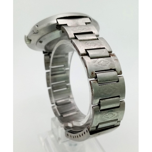 1096 - A Vintage Ricoh 21 Jewel Automatic Gents Watch. Stainless steel strap and case - 41mm. Metallic brow... 