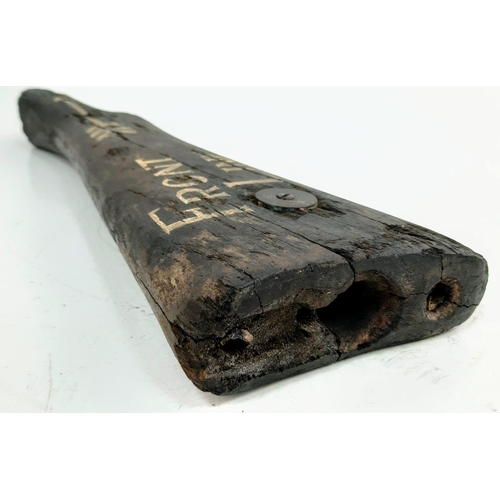 118 - WW1 British Trench Sign made from an SMLE Rifle Butt