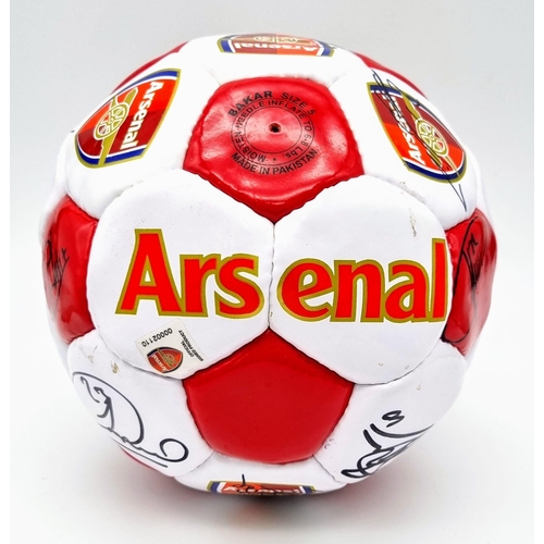 22 - An Official Arsenal FC Signed 2004/5 Football. Signatures include: Henry, Viera, Pires, Ljungberg an... 