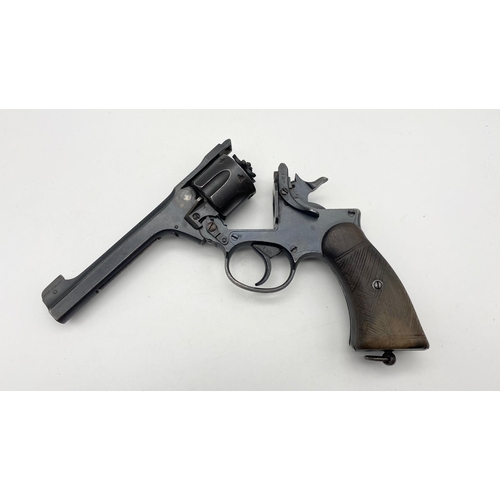 151 - A Deactivated 1933 Enfield No2, Mark 1 Service Revolver Pistol. 38 calibre. RAF and makers marks on ... 