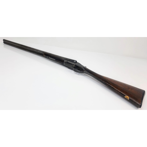 121 - A Vintage Possibly Antique Thomas Bland and Sons 12 Bore Deactivated Double Barrel Shotgun. Beautifu... 