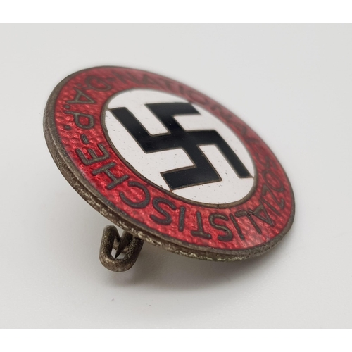 383 - An Enamel and Metal NSDAP Nazi Member Badge - markings on back of M1/78 - RZ/M.