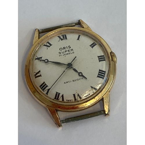 588 - Vintage 1960’s ORIS GOLD PLATED  Gentlemans wristwatch , having face showing SUPER 17 jewels anti-sh... 