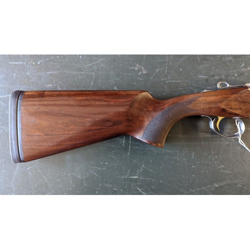 382 - A Three-barrel .410 Calibre Shotgun by Akkar. 30 inch barrels. M/C. Shotgun licence needed.