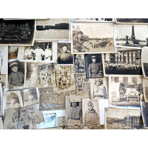 517 - APPROX 100 WWII JAPANESE PHOTOS..