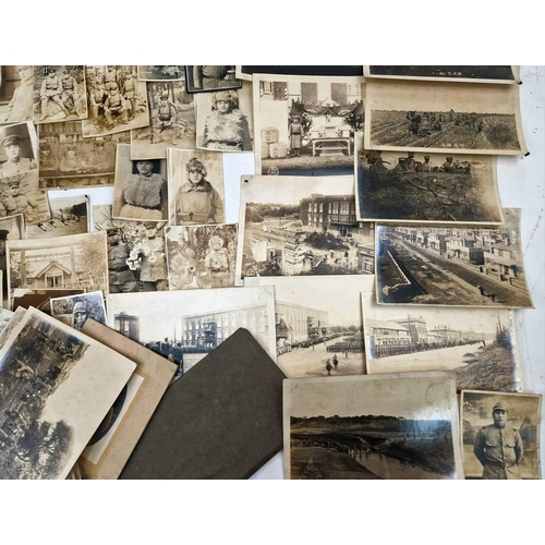 517 - APPROX 100 WWII JAPANESE PHOTOS..