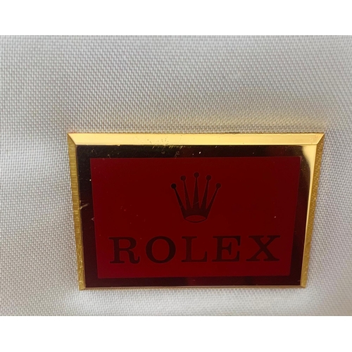 54 - A rare ROLEX watch case/ mini jewellery box, originally made for a select Rolex President models. Tr... 