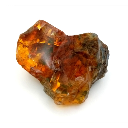 89 - A wonderful, natural, rough, large (166.05 carats) FIRE OPAL specimen from the famous Welo mines in ... 