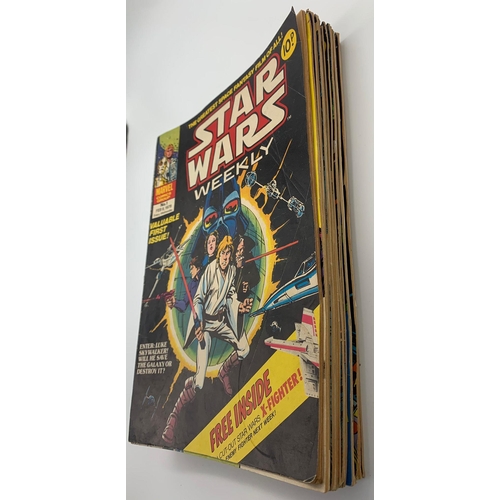 239 - A Selection of Very Collectable 1970s - 24 Marvel Star Wars Weekly Comics. 1 -26. Missing editions 1... 